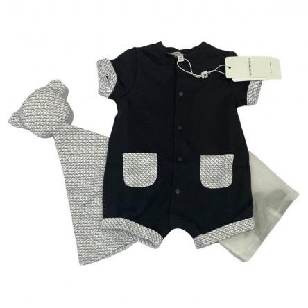 Set Pagliaccetto+Dado Baby Armani 8nnv34 Nj05z blu