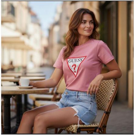 T-Shirt MM Donna Guess W4YI04J1314