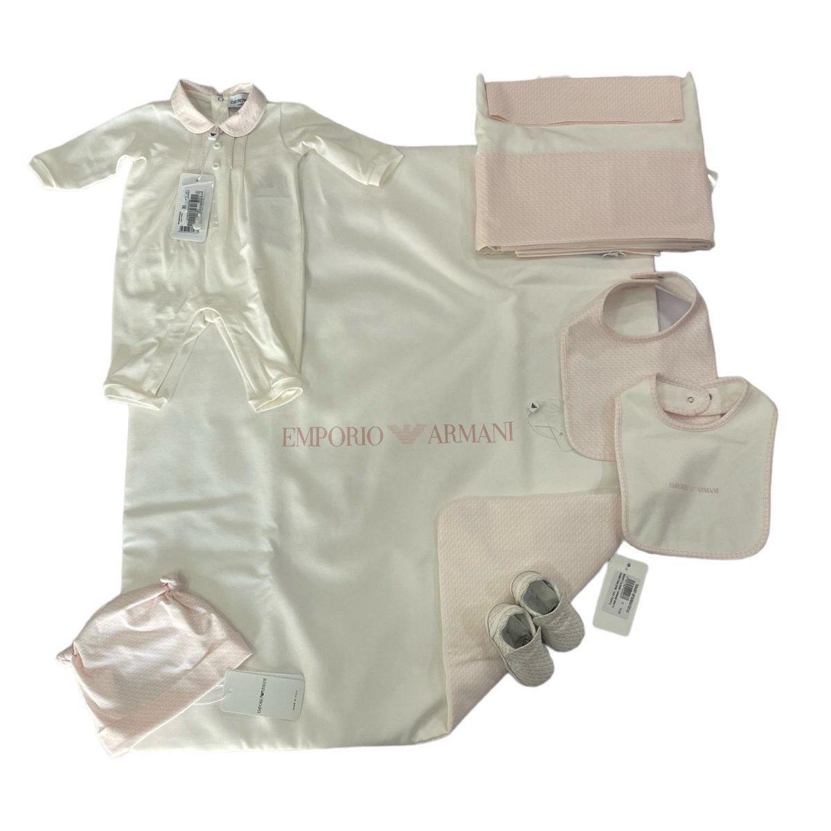 Set Nascita Bimba Armani Outfit 1