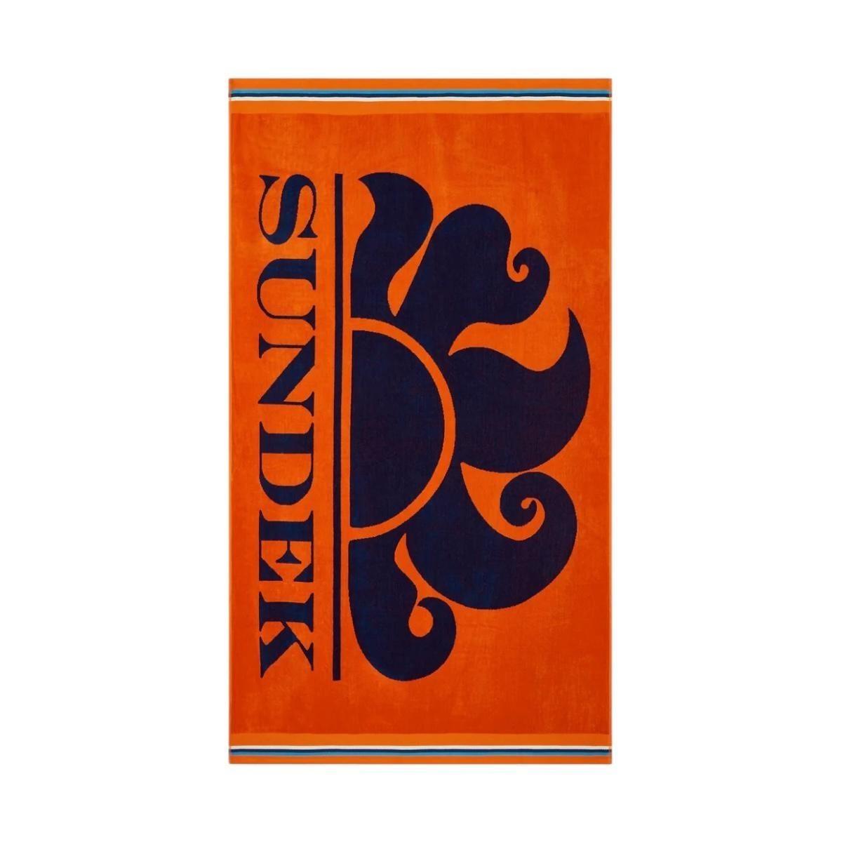 Telo Mare Sundek TC105O cla/logo Fluo Orange