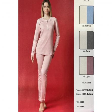 Pigiama Donna Manica Lunga 52250