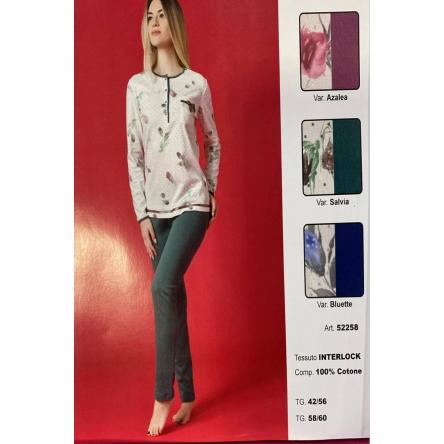 Pigiama Donna Manica Lunga 52258