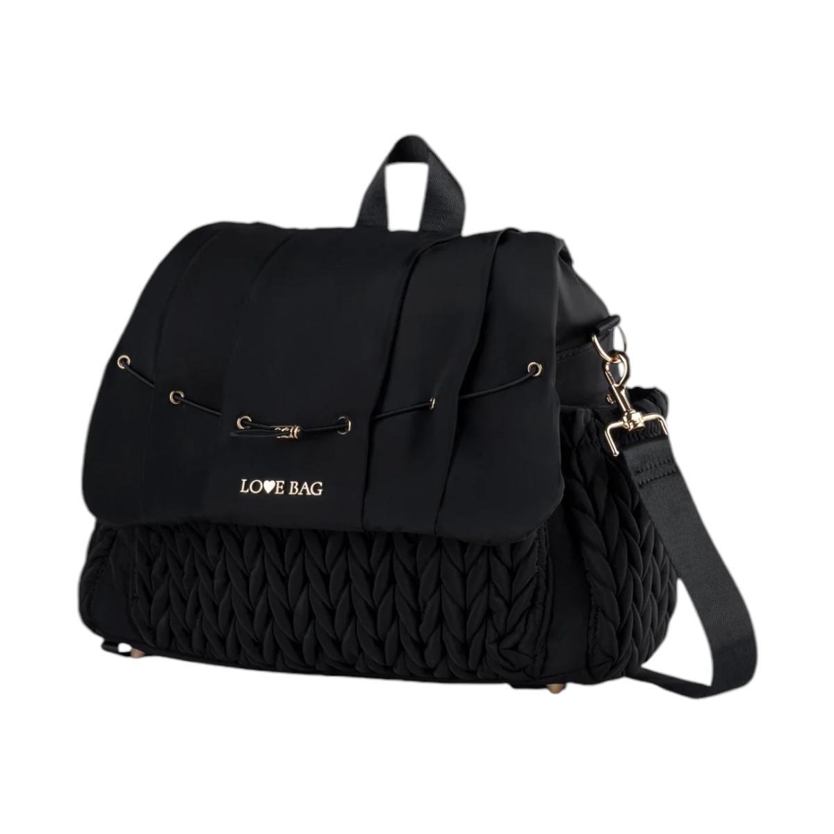 Zaino Donna Treccia Nero