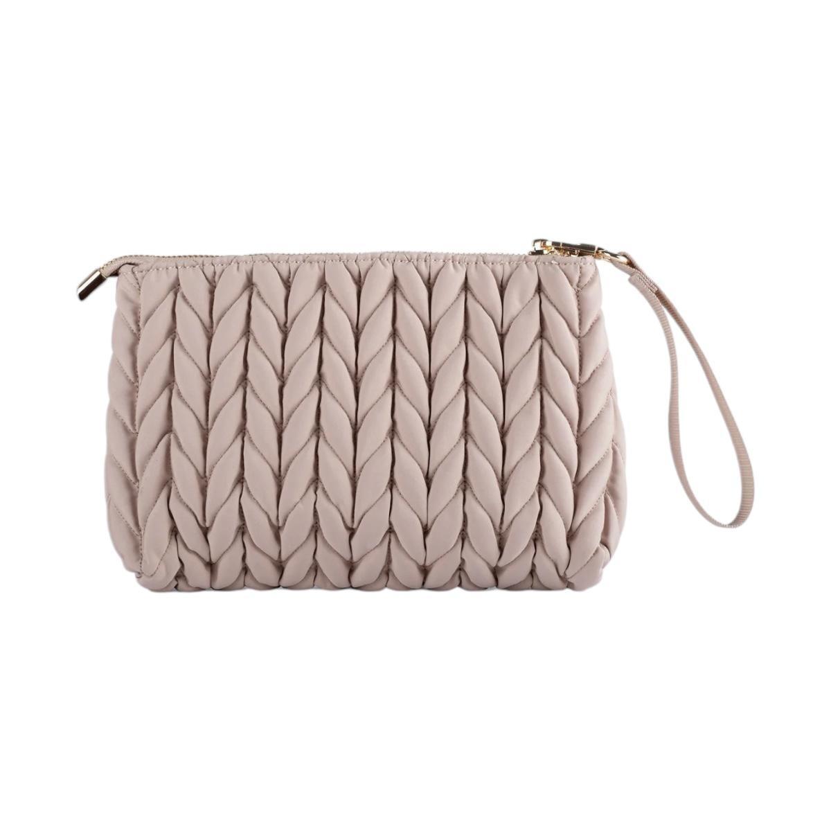 Busta Porta Oggetti Treccia Beige