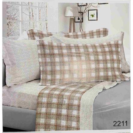 Completo Letto Matrimoniale Flanella Bormio 2211