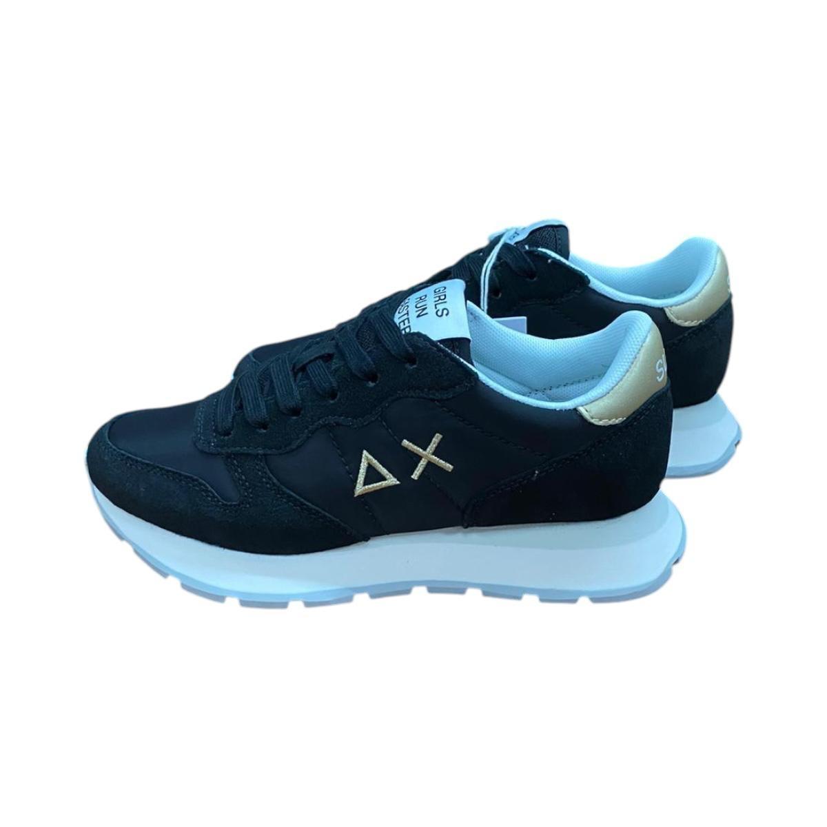 Scarpa Donna Ally gold Sun68 Z35202 Var.Nero