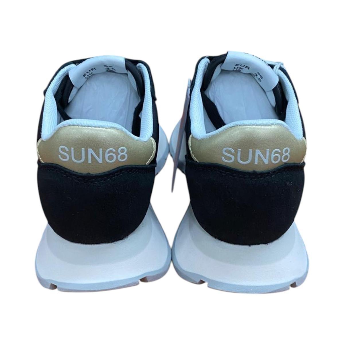 Scarpa Donna Ally gold Sun68 Z35202 Var.Nero