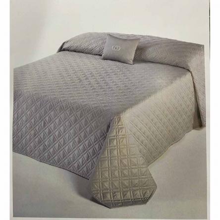 Quilt Matrimoniale oval ricamato ll2894