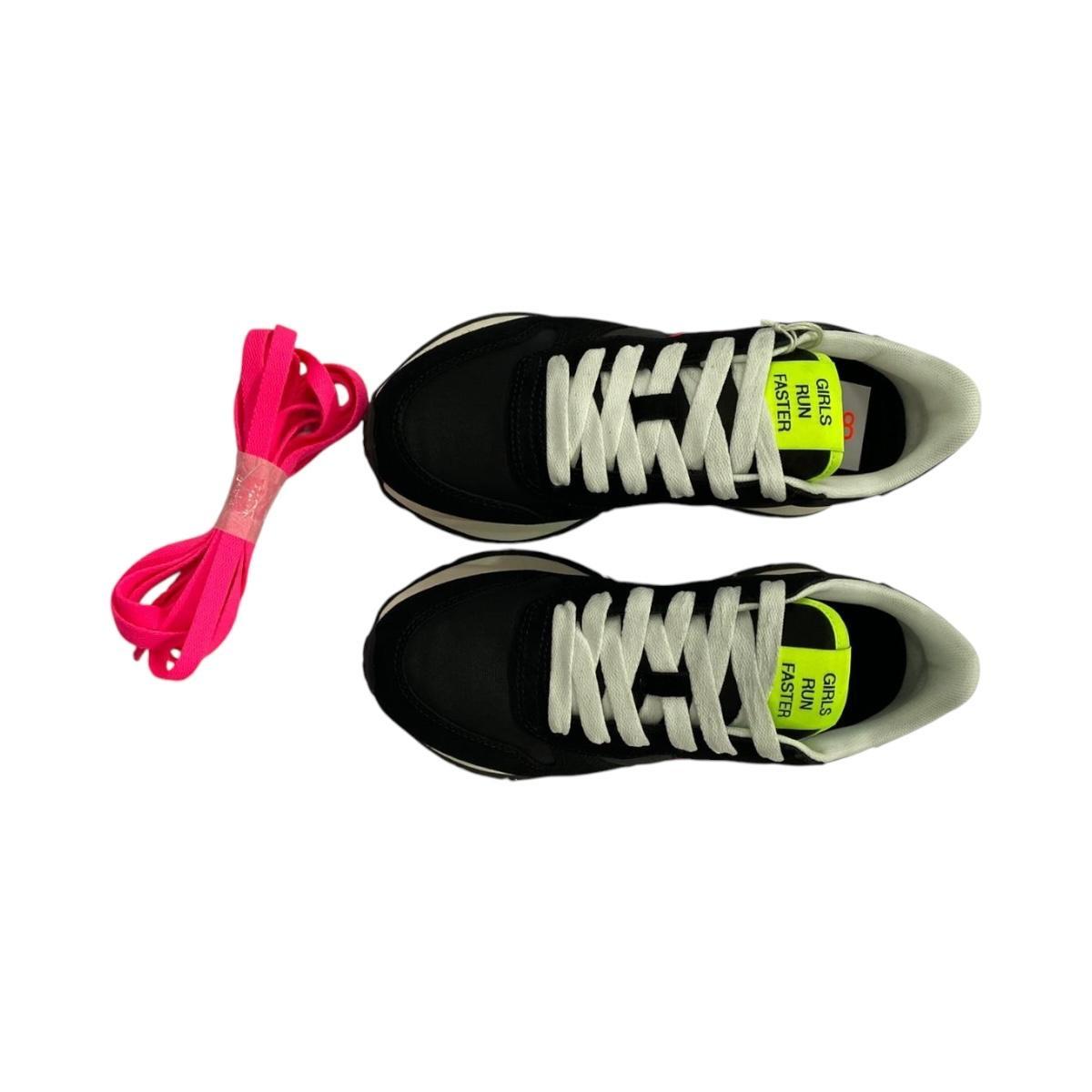 Scarpa Donna Ally Sun68 Z35201 Var.Nero/Fuxia