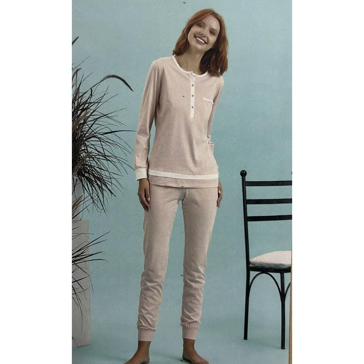Pigiama Donna Manica Lunga 52350