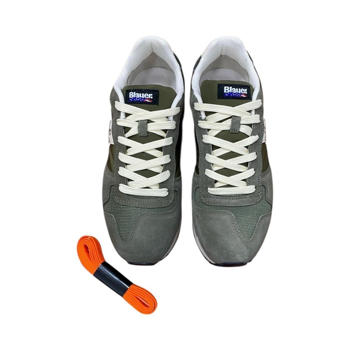 Scarpa Uomo Blauer S5QUEENS01/NES Mlilitary/Beige