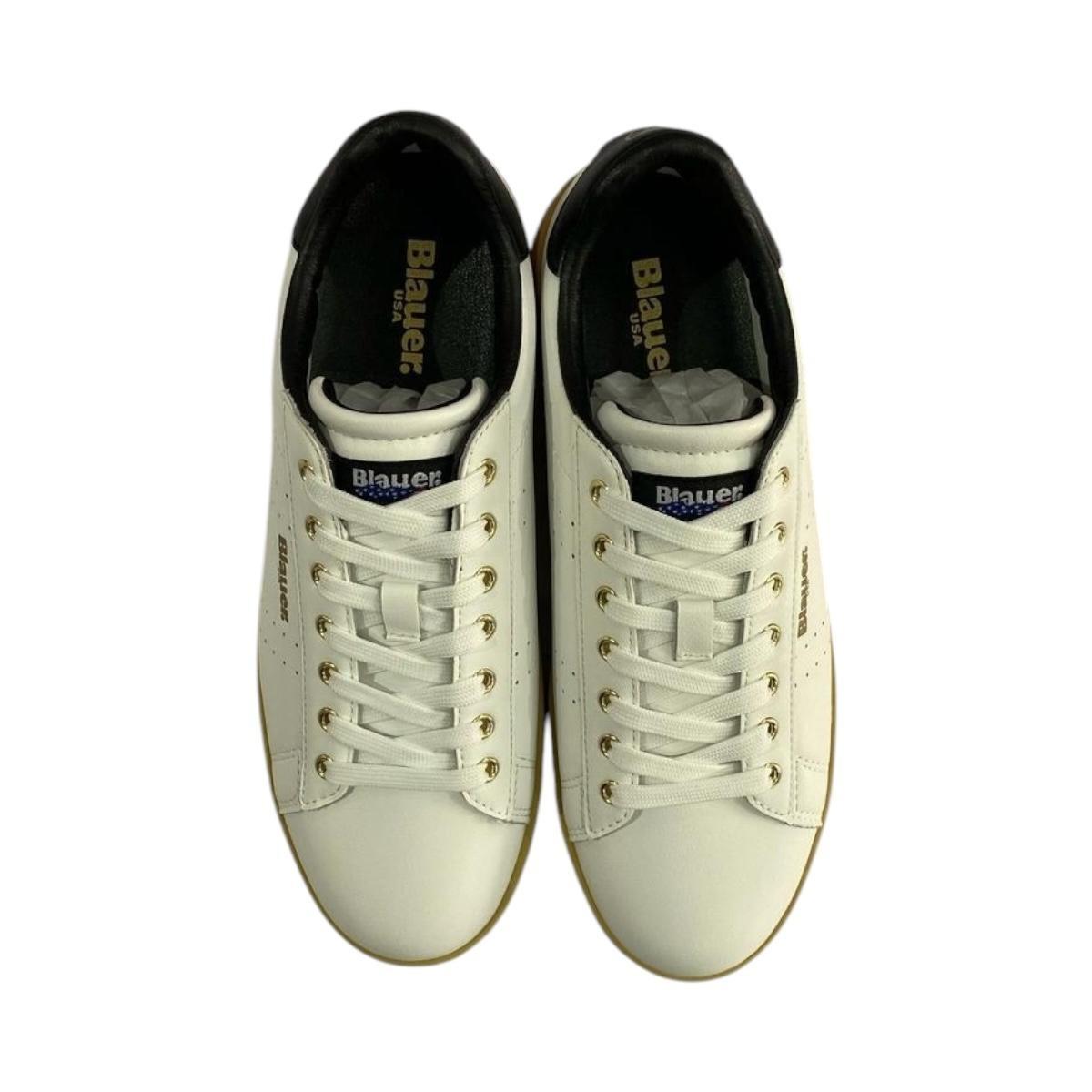 Scarpa Uomo Blauer S5Grant01/Lea White/black