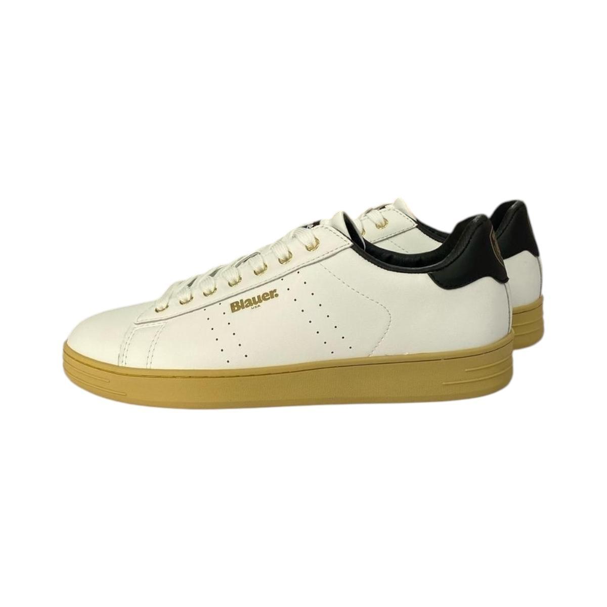 Scarpa Uomo Blauer S5Grant01/Lea White/black