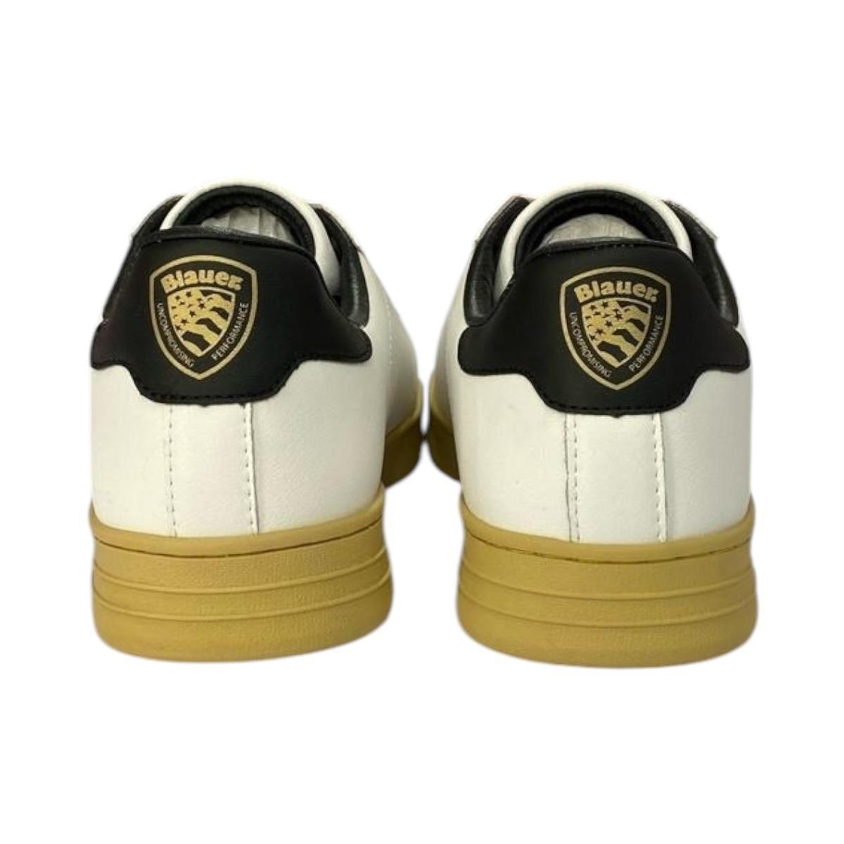 Scarpa Uomo Blauer S5Grant01/Lea White/black