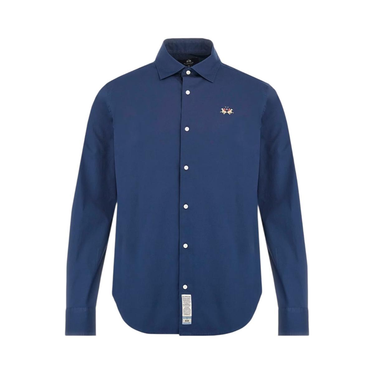 Camicia Uomo La Martina MAC002 PP483 Blu