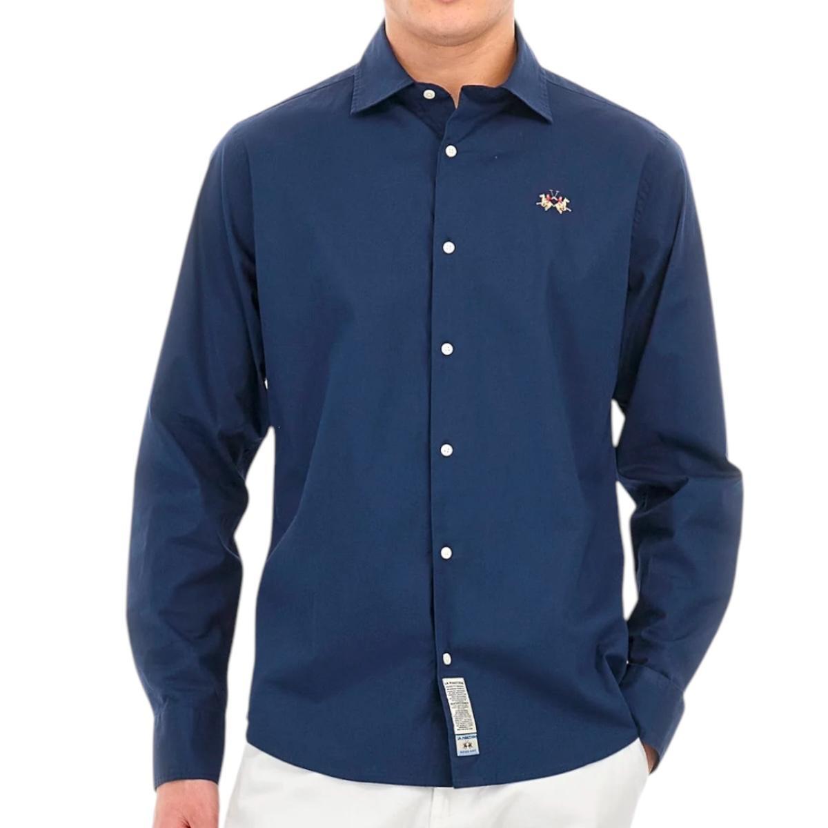 Camicia Uomo La Martina MAC002 PP483 Blu