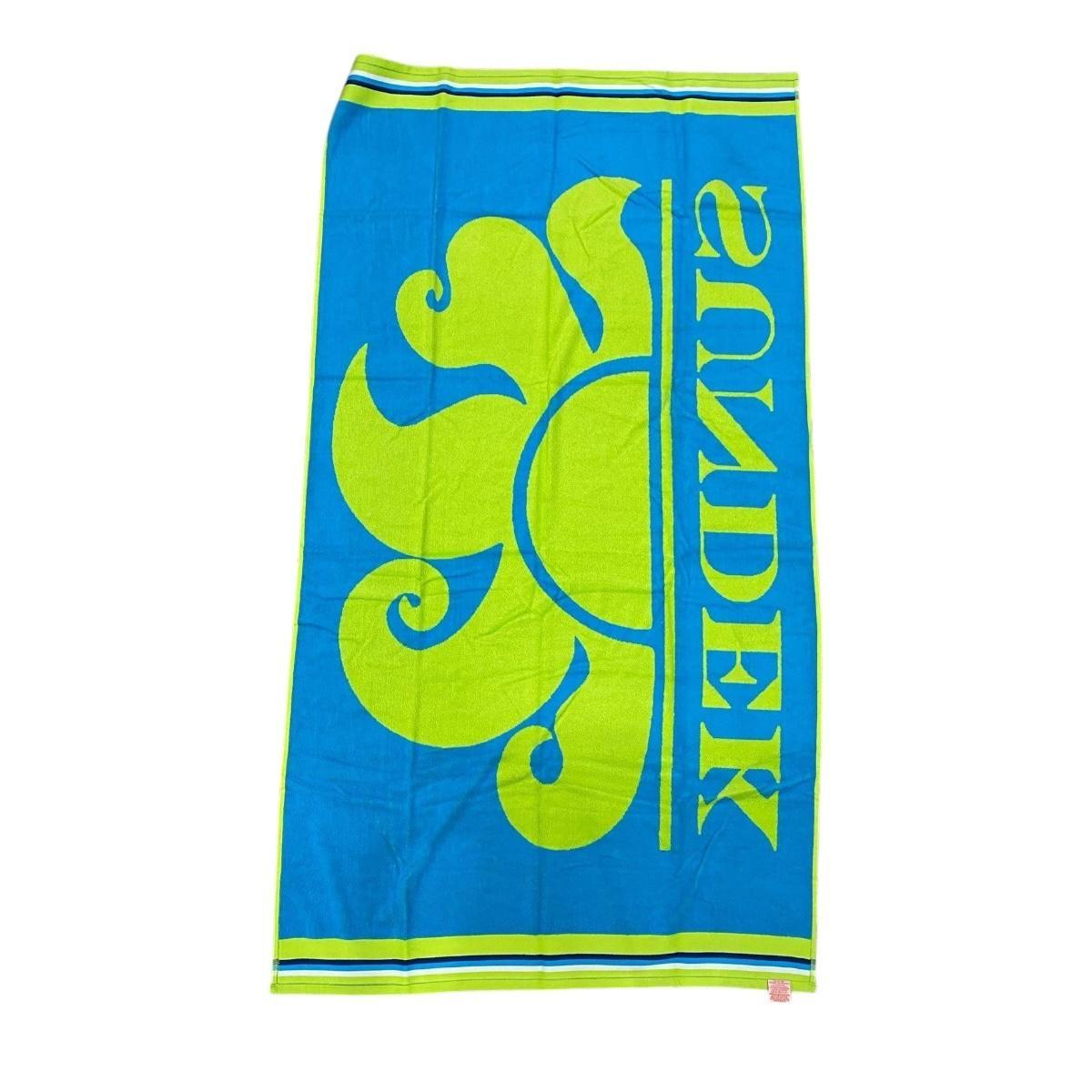 Telo Mare Sundek TC1050 cla/logo Fluo Green
