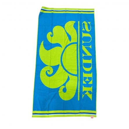 Telo Mare Sundek TC1050 cla/logo Fluo Green