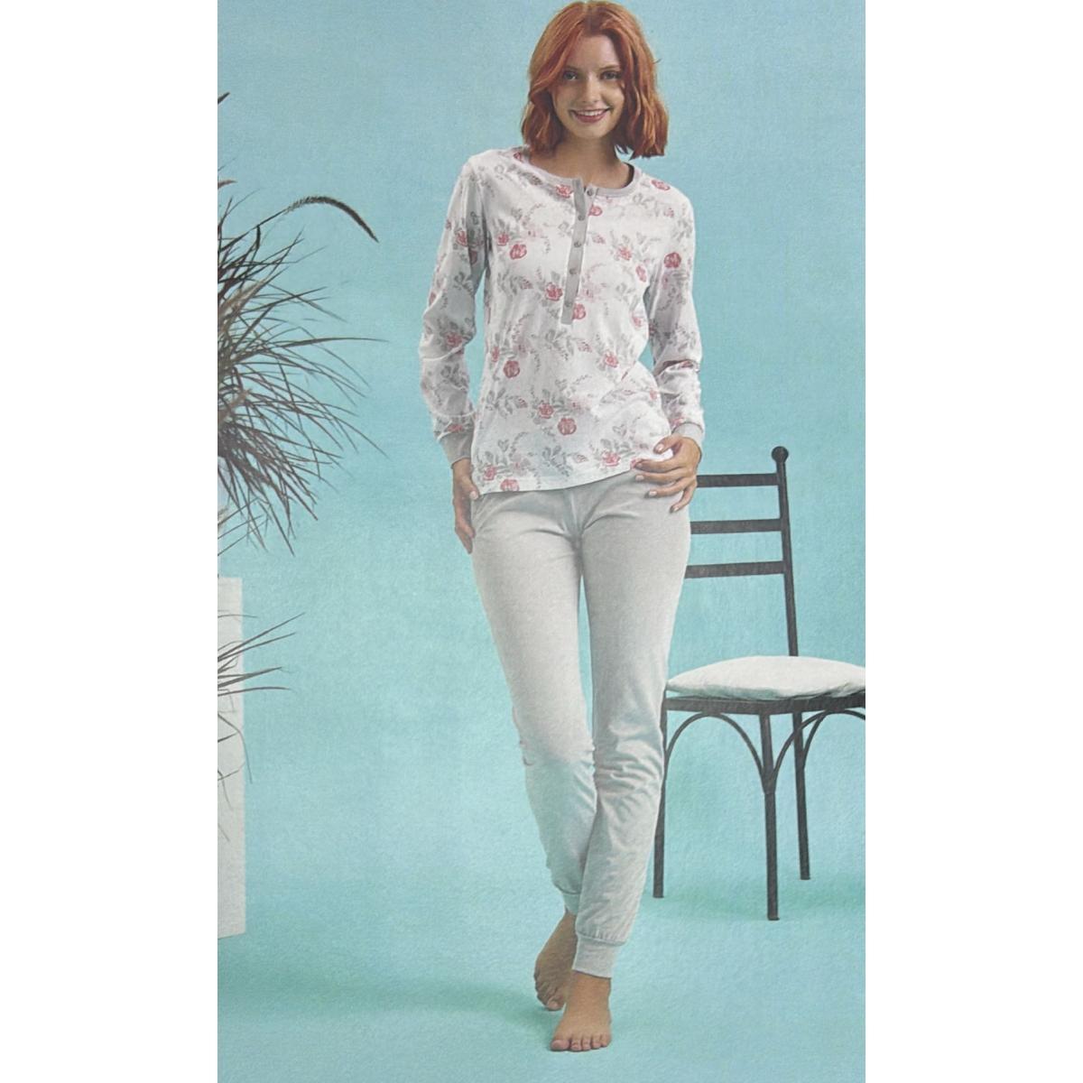 Pigiama Donna Manica Lunga 52380