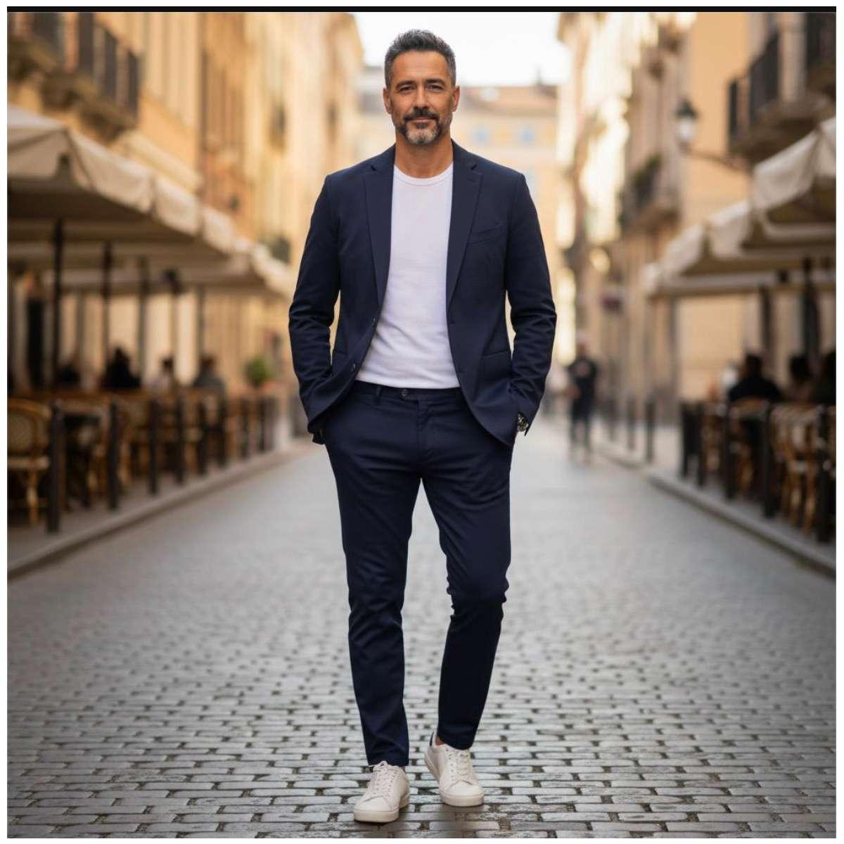 Abito Uomo estra slim  Squad AB300 Blu