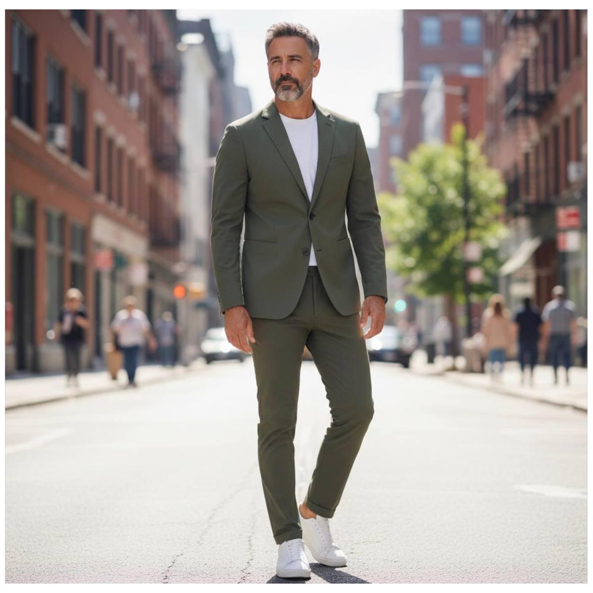 Abito Uomo estra slim  Squad AB300 Militare