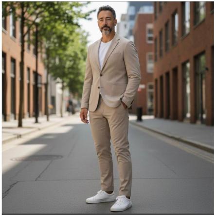 Abito Uomo estra slim  Squad AB300 Beige