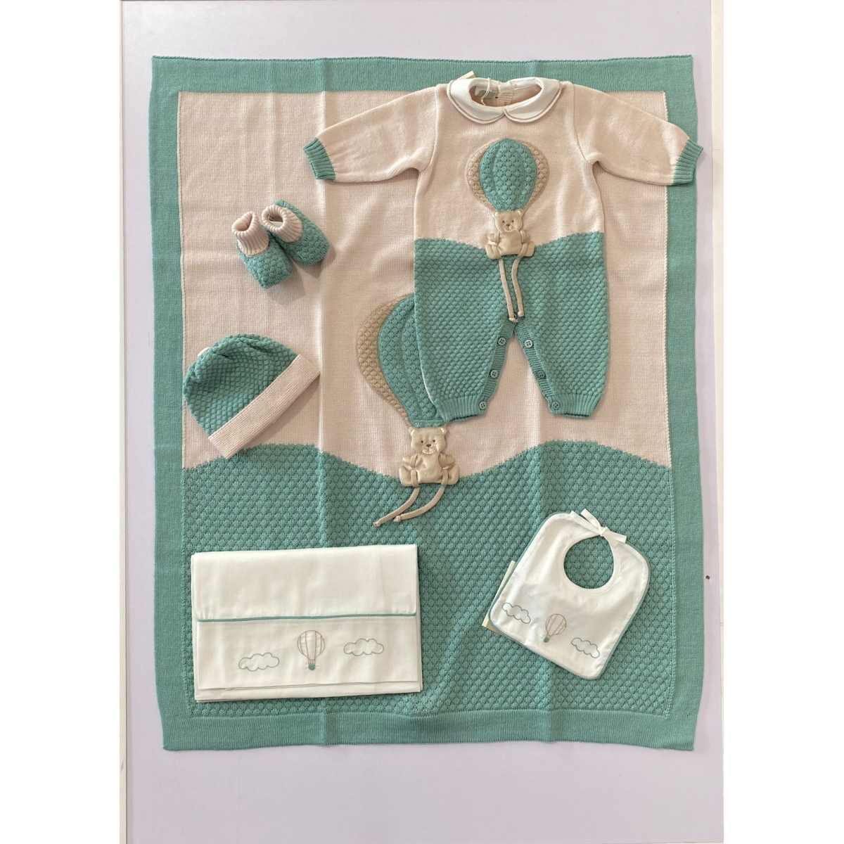 Set Nascita bimbo Marlu IN5780 J07 Verde