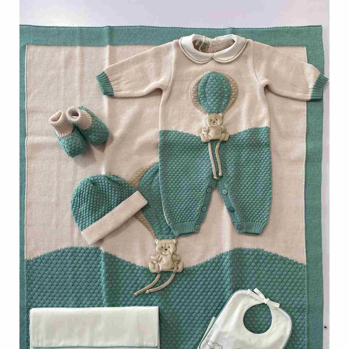 Set Nascita bimbo Marlu IN5780 J07 Verde