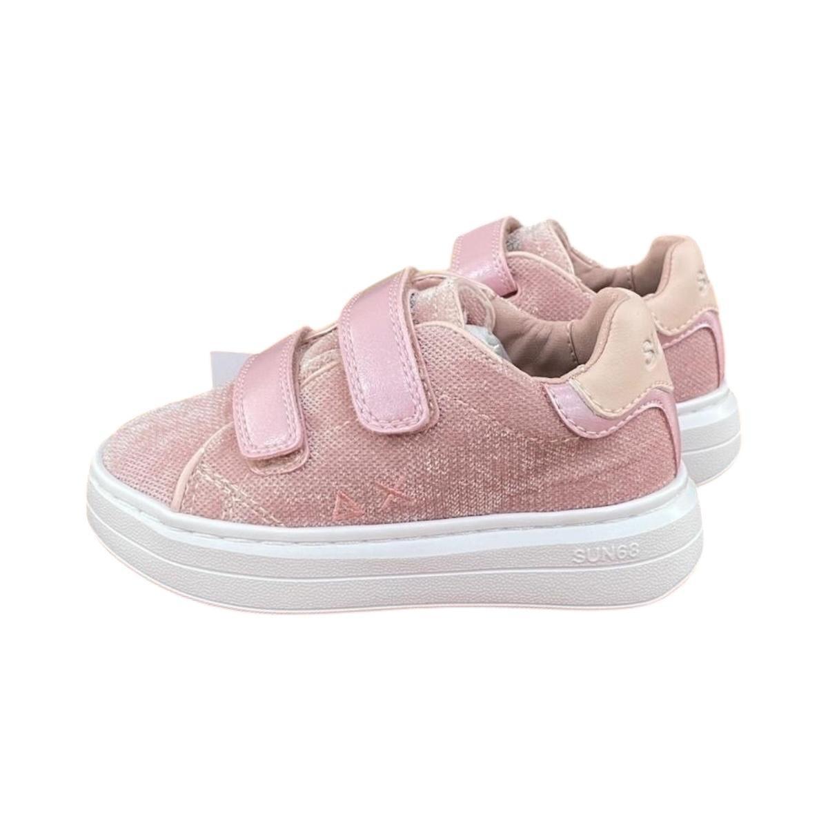 Scarpa Bimba Sun68 grace velvet z45430b rosa