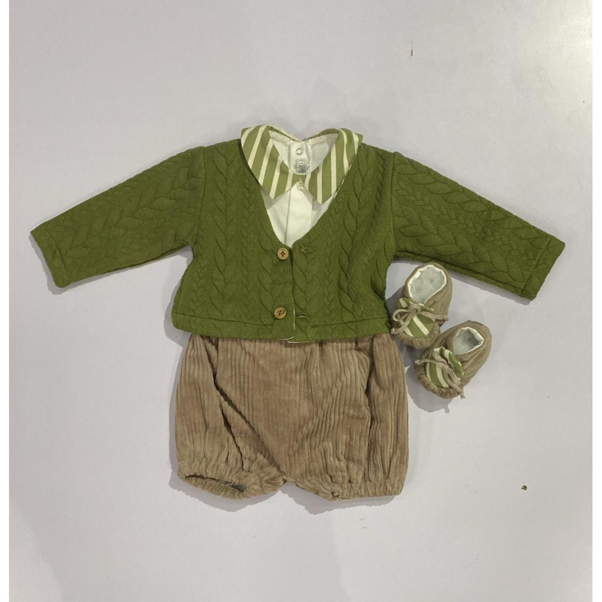 Completino Bimbo 3pz+scarpina Sartoria LP11113-1-1