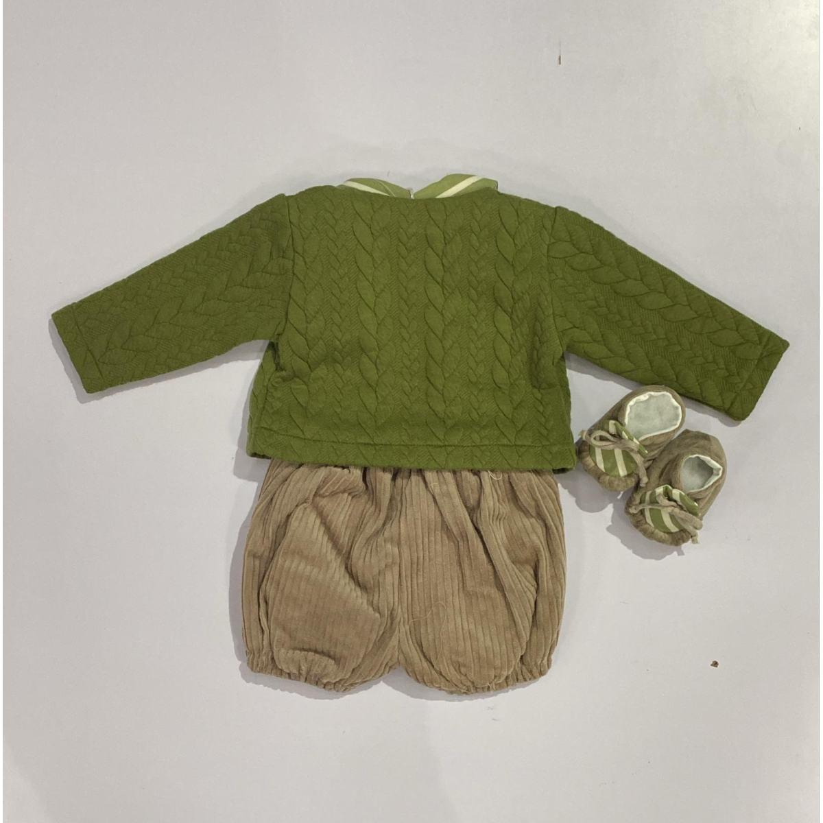 Completino Bimbo 3pz+scarpina Sartoria LP11113-1-1