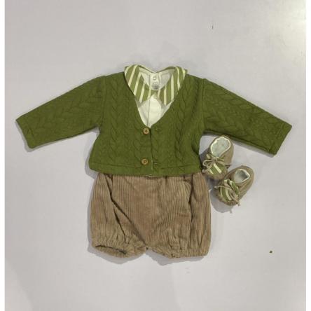 Completino Bimbo 3pz+scarpina Sartoria LP11113-1-1