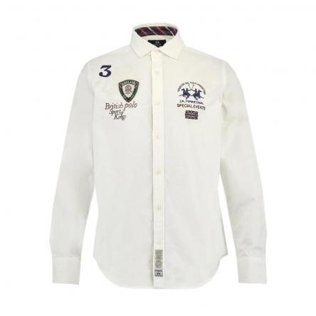 Camicia Uomo La Martina MBC300WH Bianco