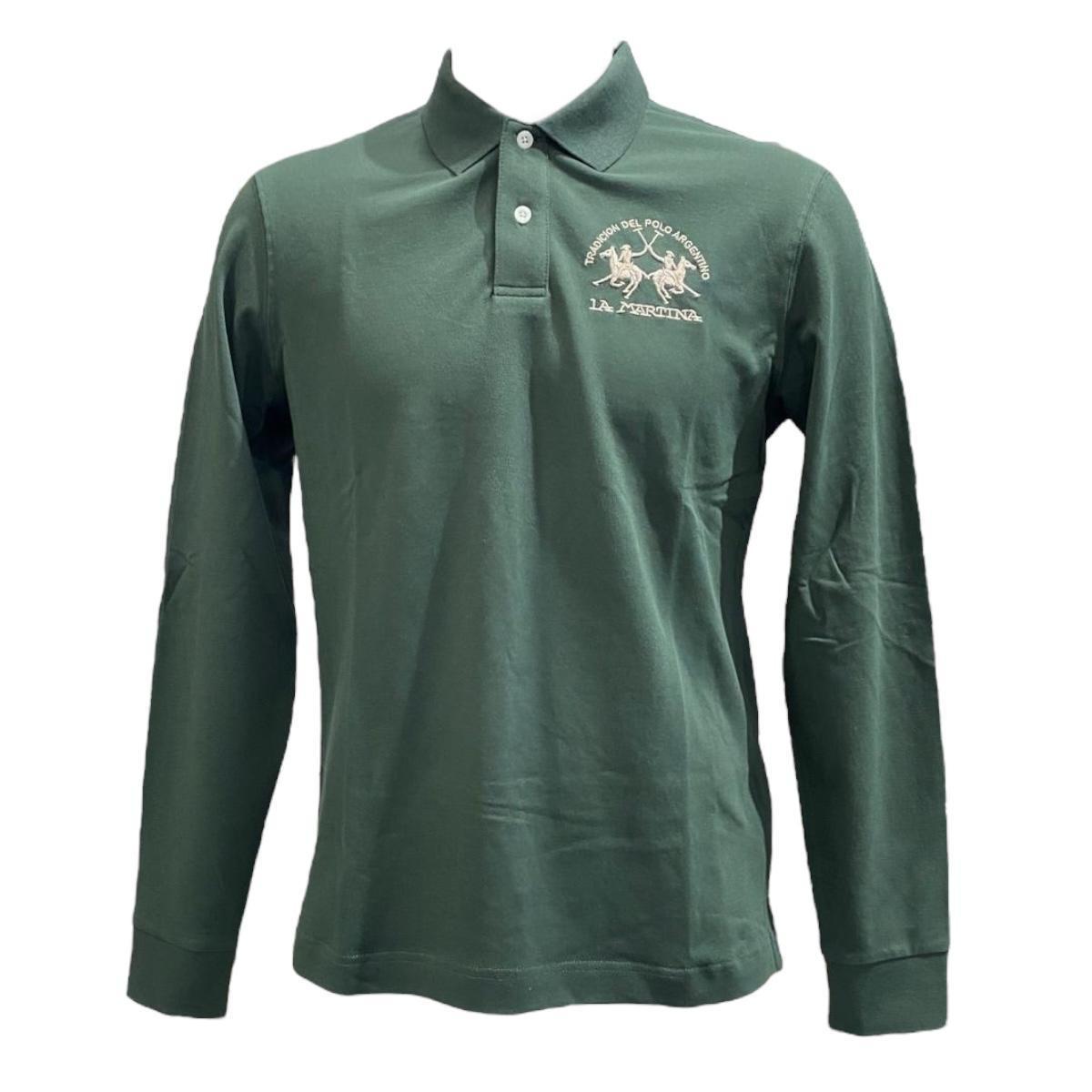 Polo Ml Uomo La Martina MBP003 WH Verde
