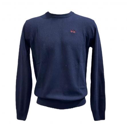 Maglioncino Uomo La Martina MBS005 WH Blu