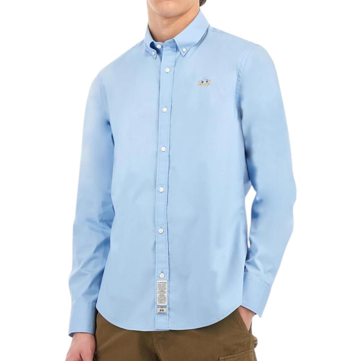 Camicia Uomo La Martina MAC002 PP483 Celeste