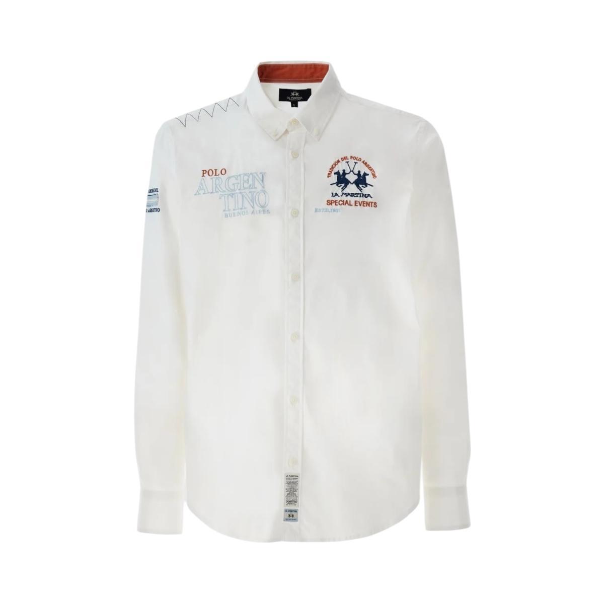 Camicia Uomo La Martina MBC601 PP483 Bianco