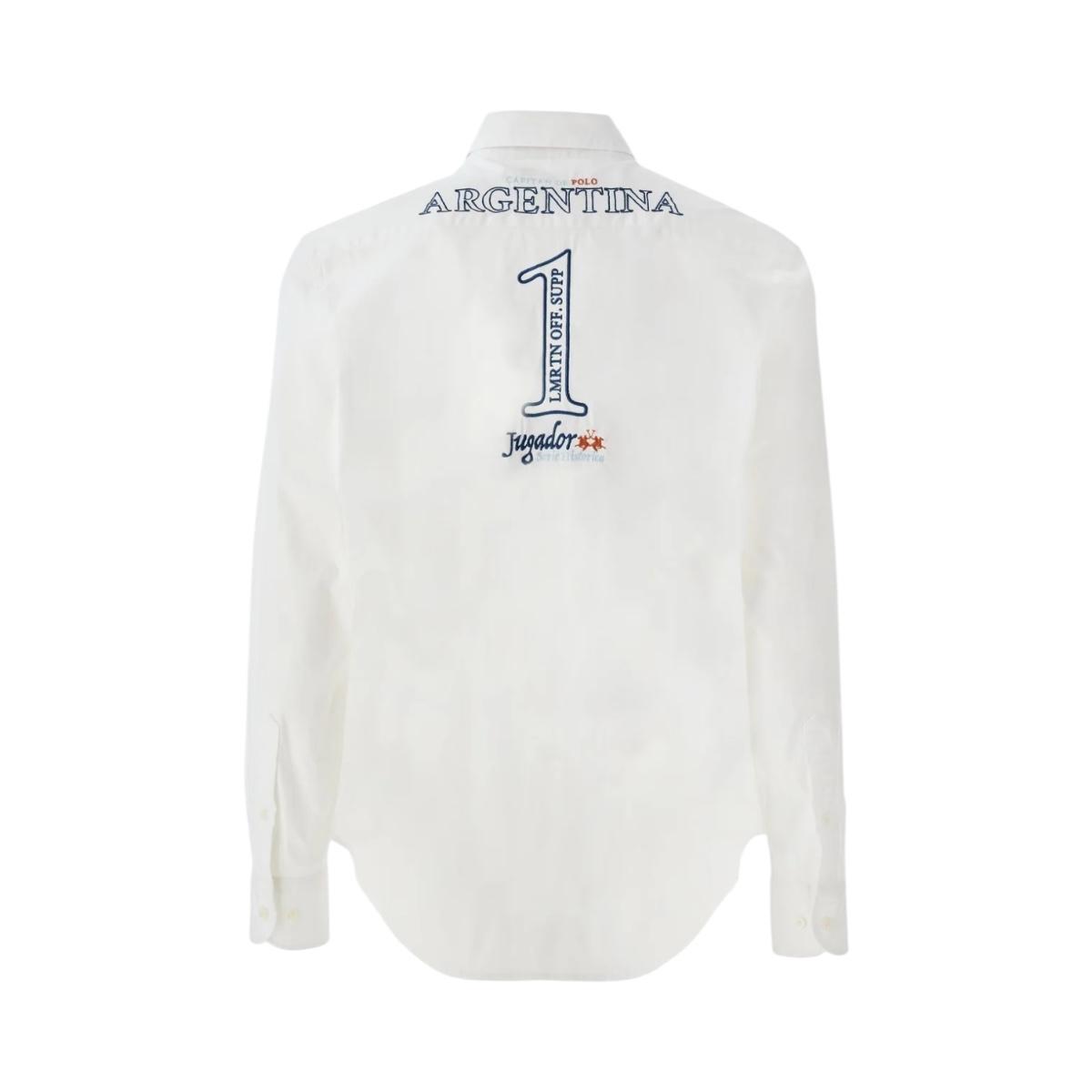 Camicia Uomo La Martina MBC601 PP483 Bianco