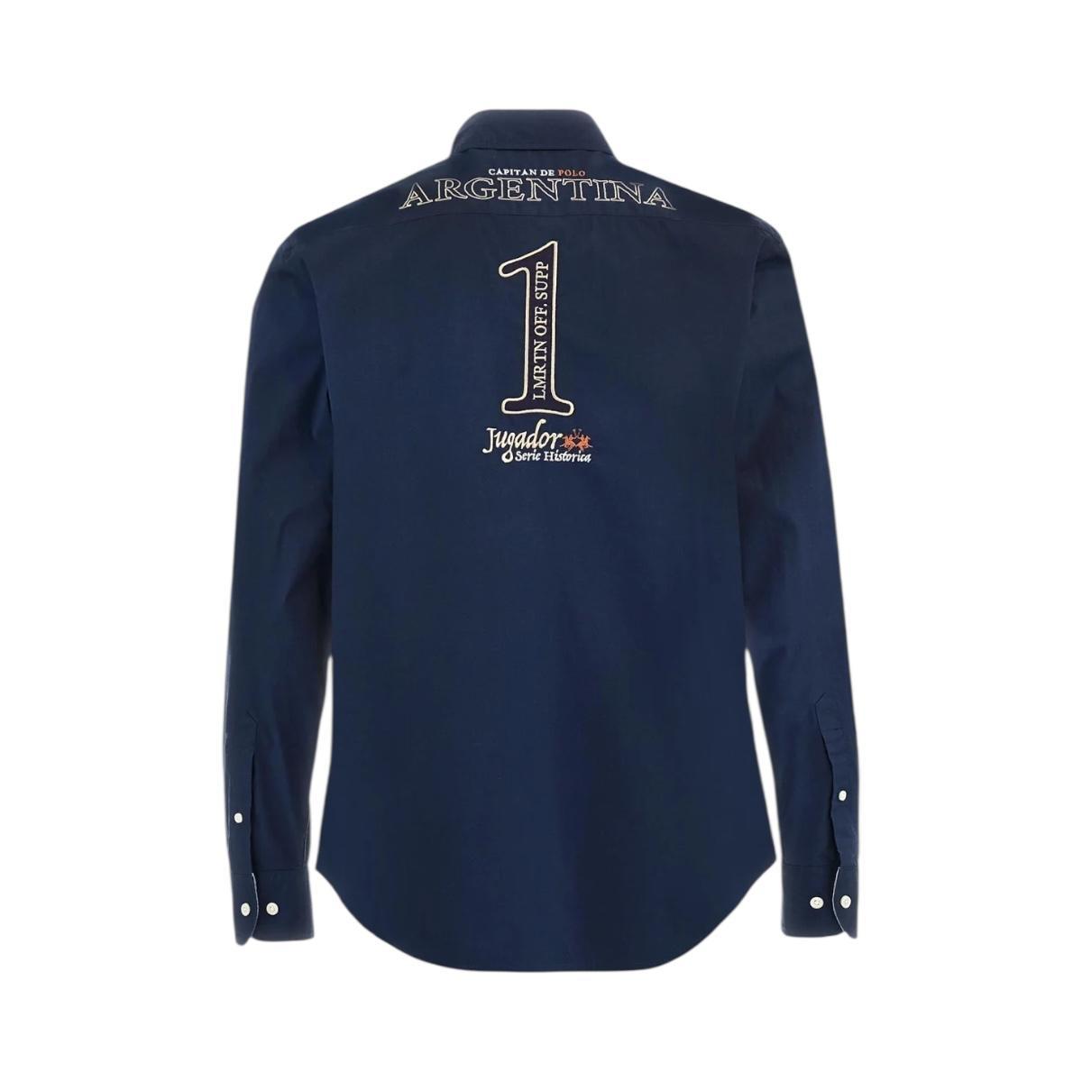 Camicia Uomo La Martina MBC601 PP483 Blu