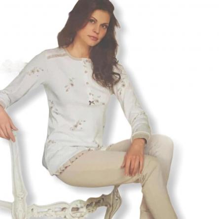 Pigiama Donna Manica Lunga 10306