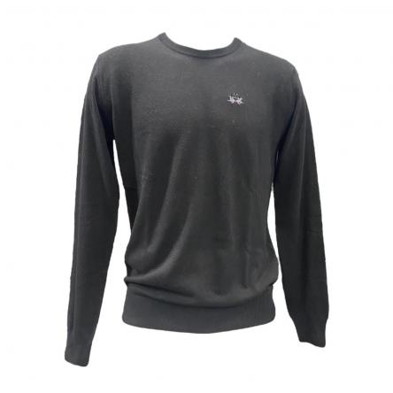 Maglioncino Uomo La Martina MBS002 Nero