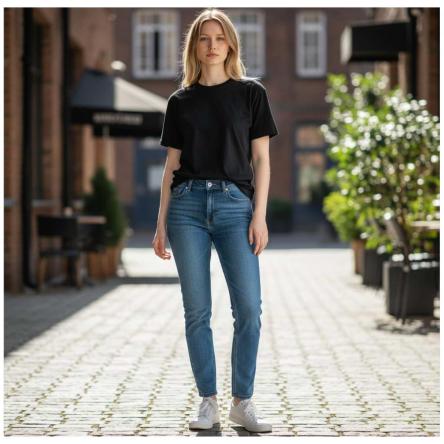 Jeans Donna Tommy W45684 1BJ