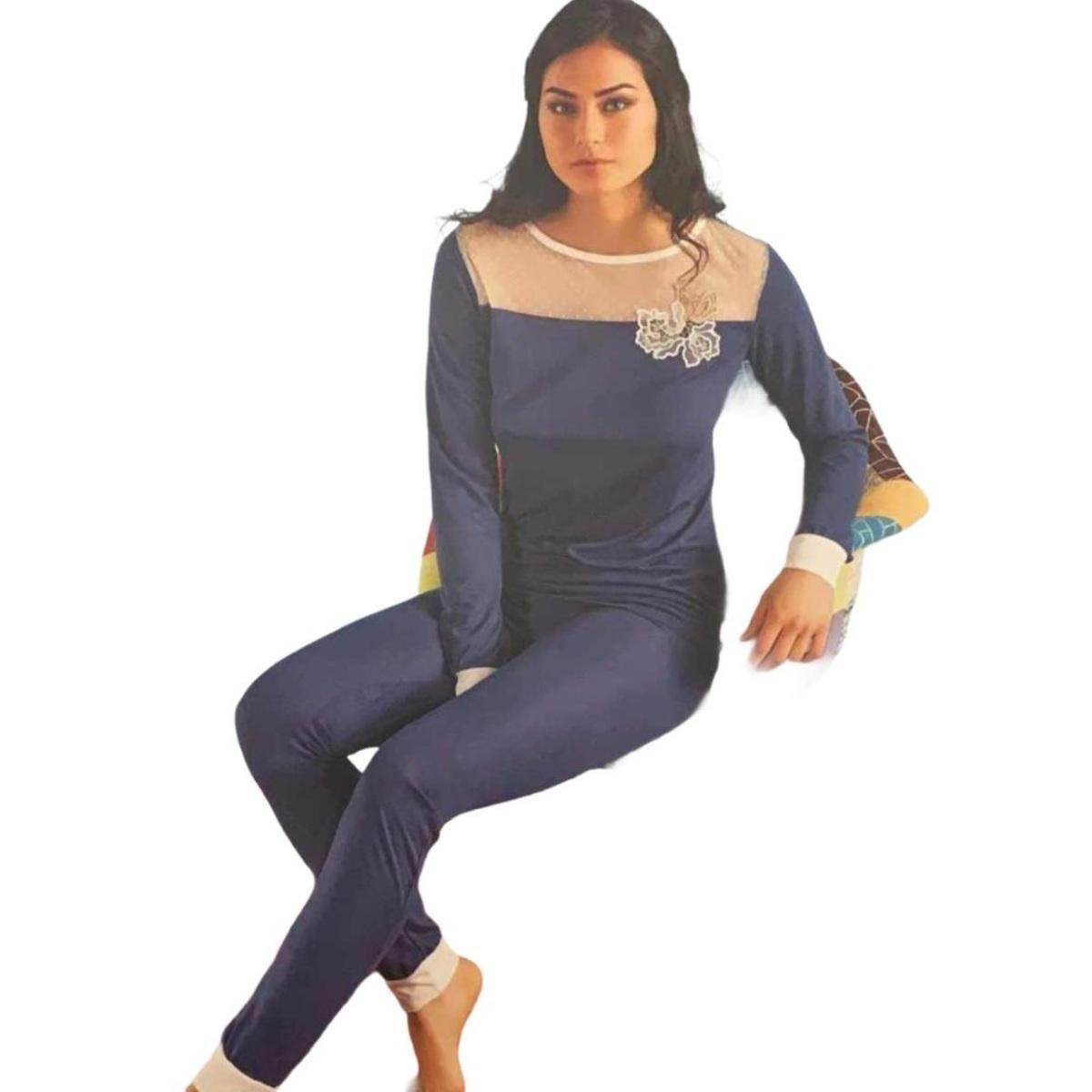 Pigiama Donna Manica Lunga 10640