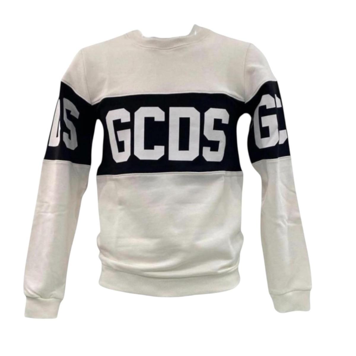 Felpa Ragazzo/a GCDS E584 white/black