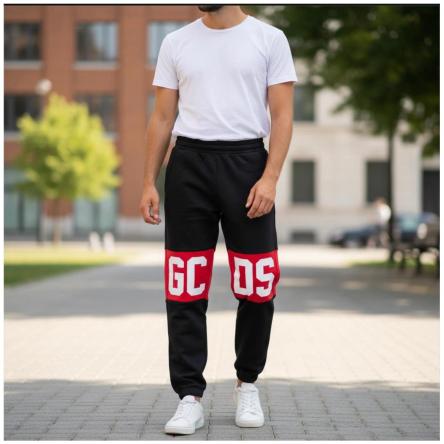 Pantalone Tuta Ragazzo/a GCDS E588 black/red