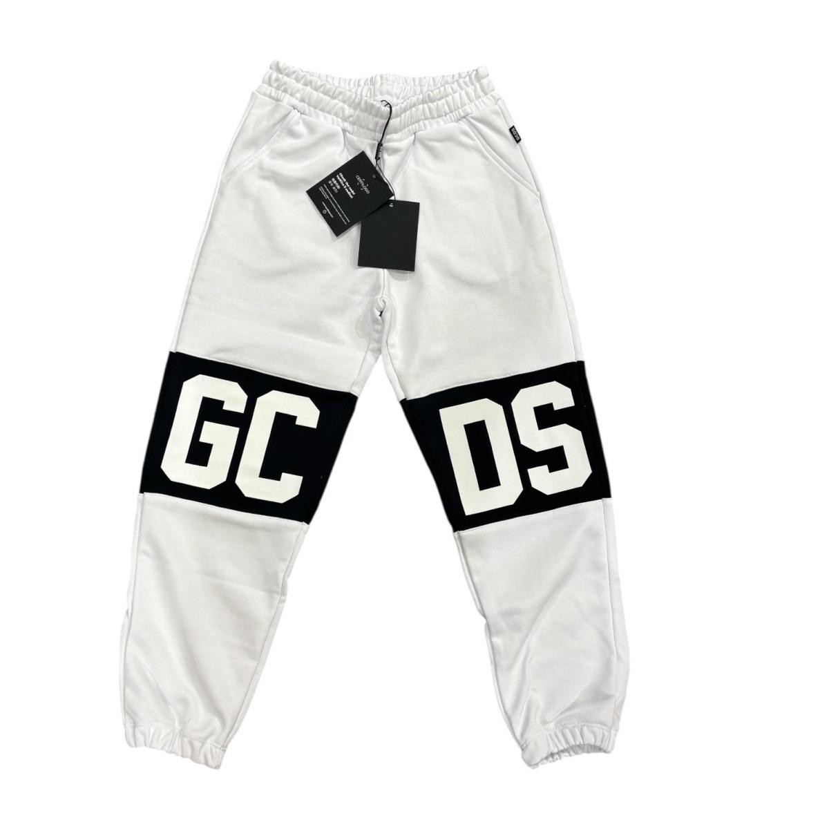 Pantalone Tuta Ragazzo/a GCDS E588 white/black