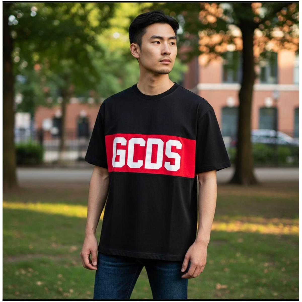 T-Shirt MM Ragazzo/a GCDS C585 black/red