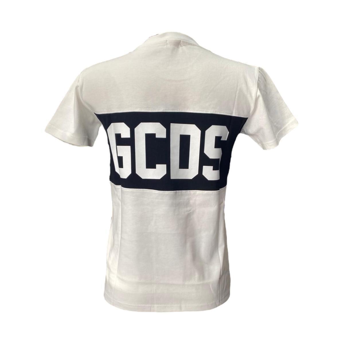 T-Shirt MM Ragazzo/a GCDS C585 white/black
