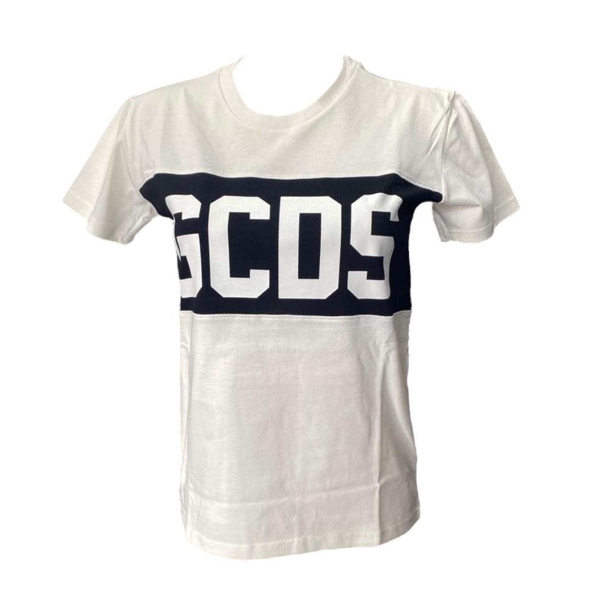 T-Shirt MM Ragazzo/a GCDS C585 white/black