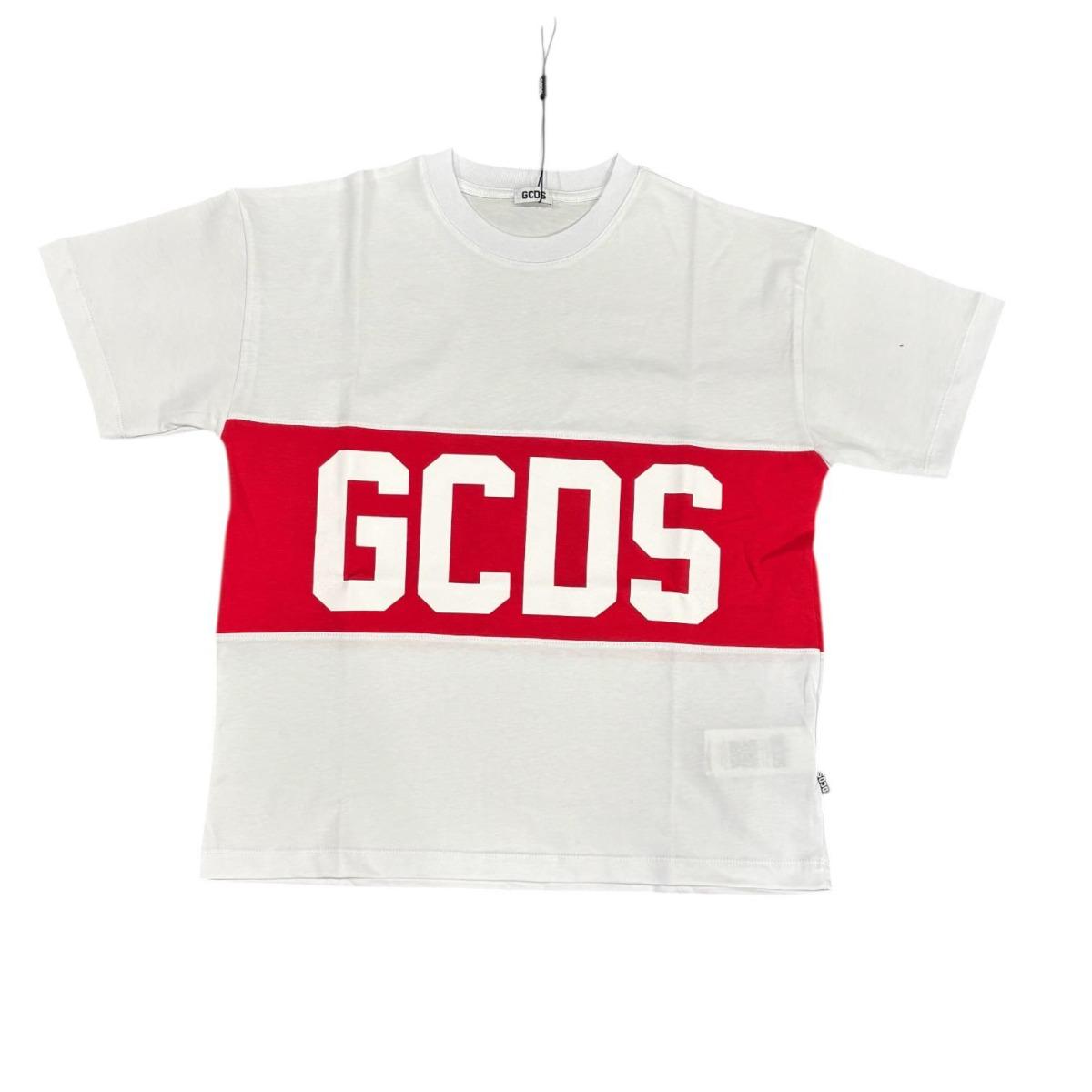 T-Shirt MM Ragazzo/a GCDS C585 white/red